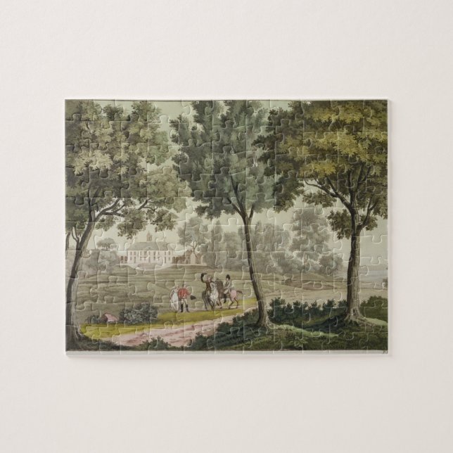 Washington's house at Mount Vernon, from 'Le Costu Jigsaw Puzzle (Horizontal)