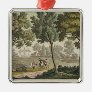Washington's house at Mount Vernon, from 'Le Costu Metal Ornament