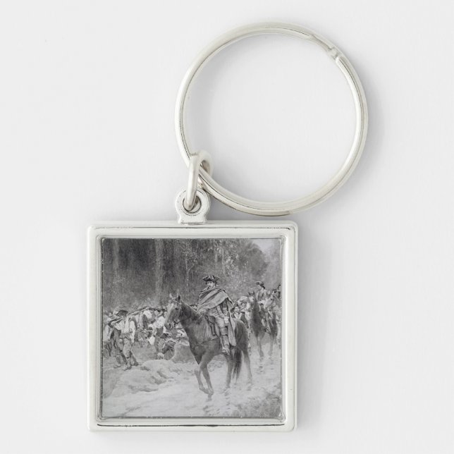 Washington's Retreat from Great Meadows Key Ring (Front)