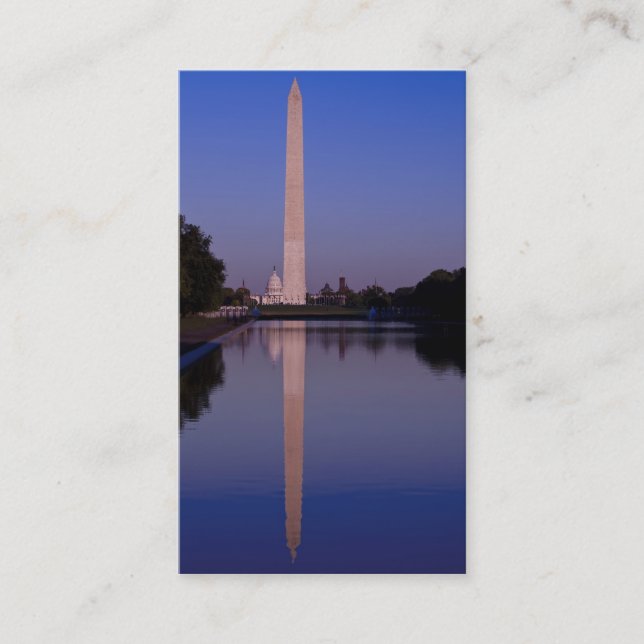 Washinton Monument Business Card (Front)