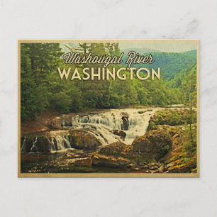 Washougal River Washington Postcard