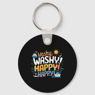 Washy Funny Family Cruise Ship Vacation Cruising 2 Key Ring