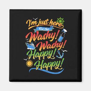 Washy Funny Family Cruise Ship Vacation Cruising 2 Magnet