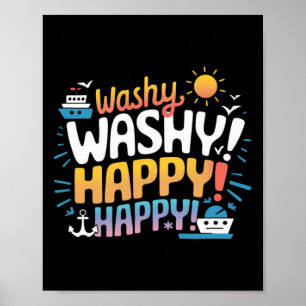 Washy Funny Family Cruise Ship Vacation Cruising 2 Poster