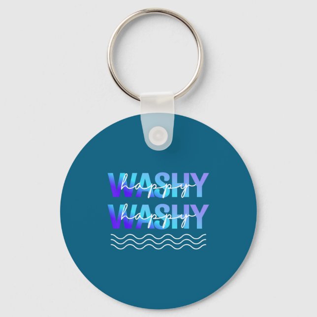 Washy Washy Funny Ship Washy Washy Cruise  Key Ring (Front)