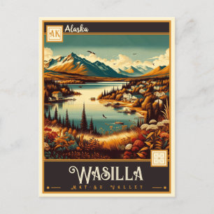Wasilla, Alaska Vintage Postcard