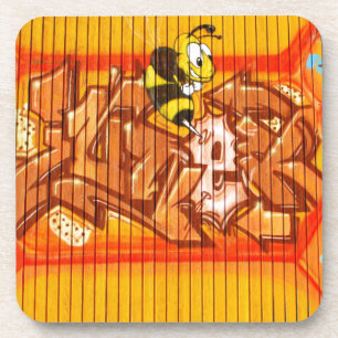 Wasp Graffiti Wall Coaster