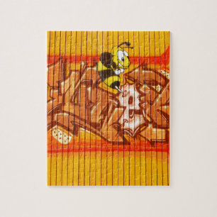 Wasp Graffiti Wall Jigsaw Puzzle