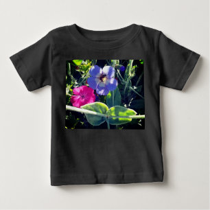Wasp on a blue flower baby T-Shirt