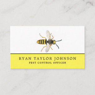 Wasp, Pest Control Business Card