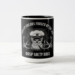 WASP SKILLED SAILORS / SALTY DOGS Two-Tone COFFEE MUG