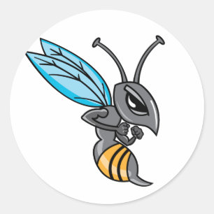 Wasp Sting Classic Round Sticker