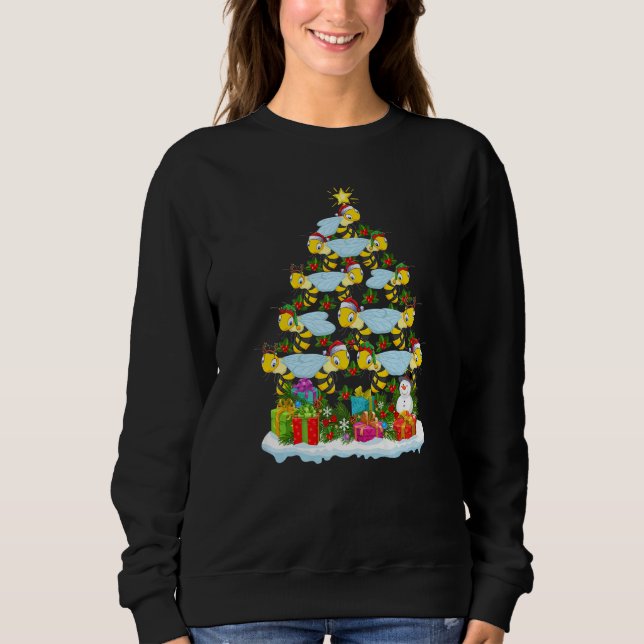 Wasp  Xmas Holiday  Wasp Christmas Tree Sweatshirt (Front)
