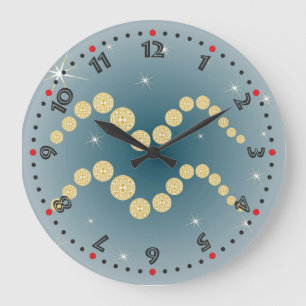 Wassermann 21. Januar bis 18. Februar Uhr Large Clock