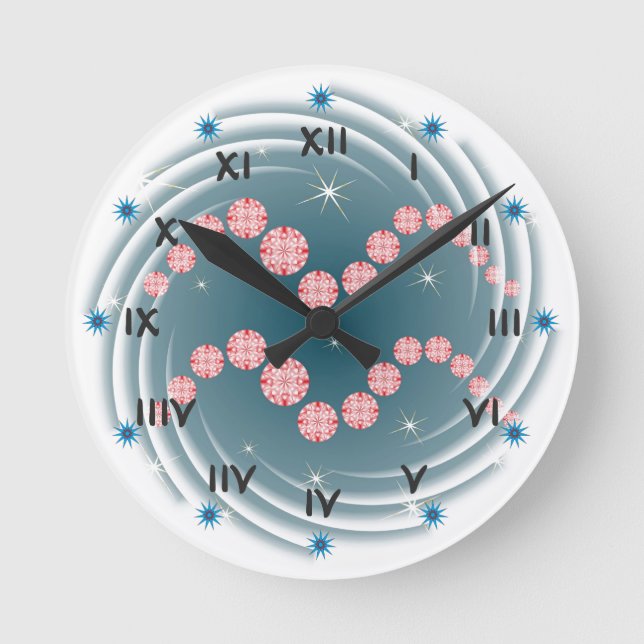 Wassermann 21. Januar bis 18. Februar Uhr Round Clock (Front)