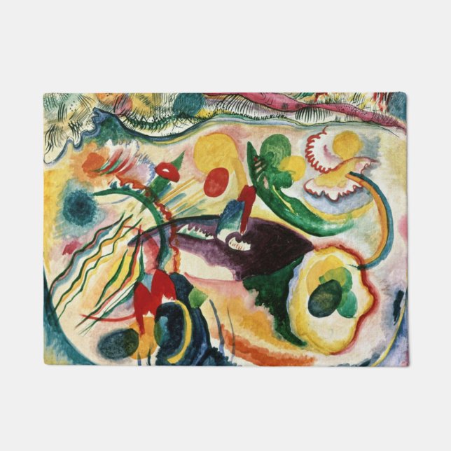 Wassily Kandinsk - The Theme of the Last Judgement Doormat (Front)