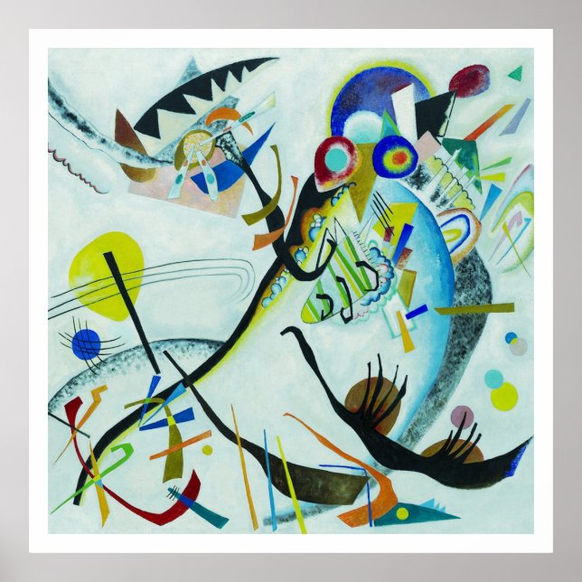 Wassily Kandinsky 1921 Segment blue Poster (Front)