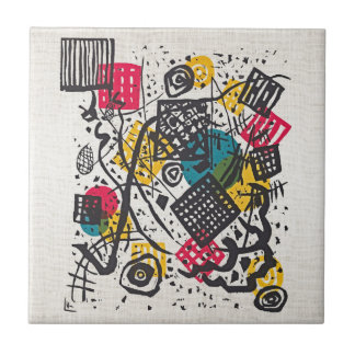 Wassily Kandinsky Abstract Ceramic Wall Tile