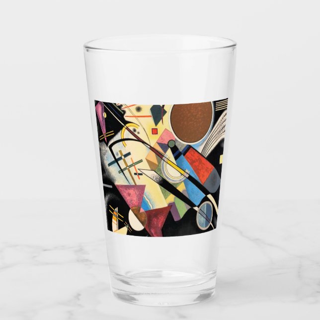 Wassily Kandinsky Accompagnement en noir Glass (Front)