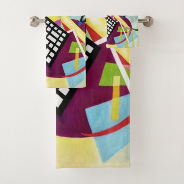 Wassily Kandinsky Bath Towel Set (Insitu)