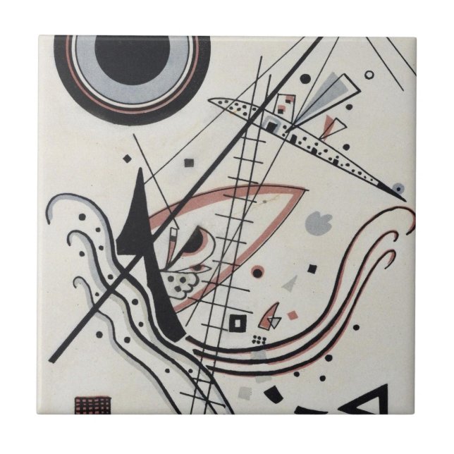 Wassily Kandinsky - Blue Ceramic Tile (Front)