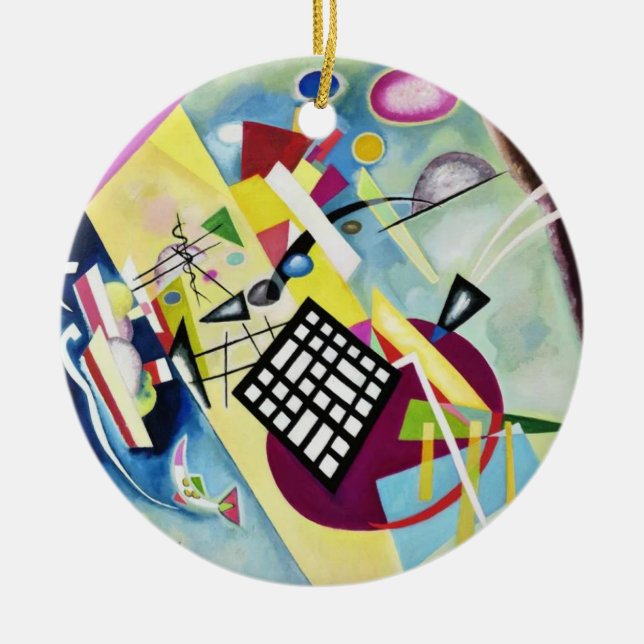 Wassily Kandinsky Ceramic Ornament (Front)