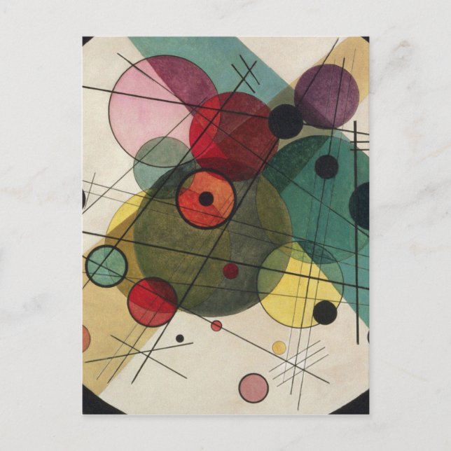 Wassily Kandinsky - Circles In A Circle Postcard (Front)