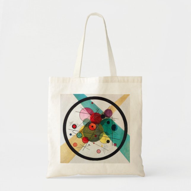 Wassily Kandinsky Circles in a Circle Tote Bag (Front)