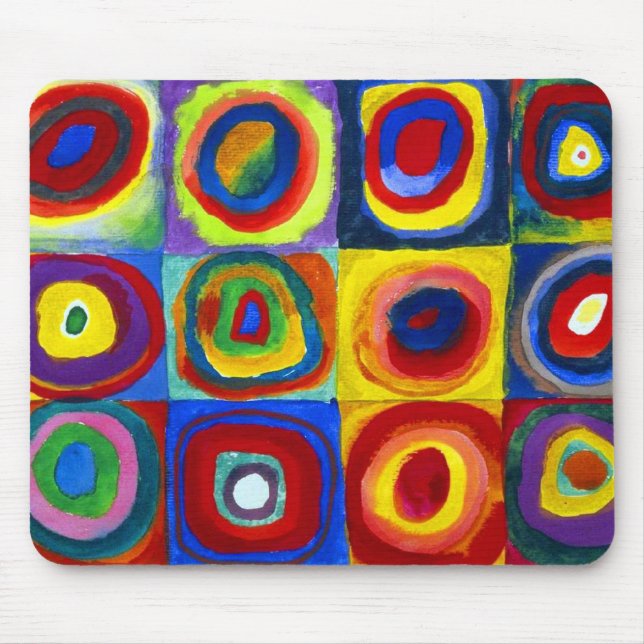 Wassily Kandinsky Color Study Mouse Pad (Front)
