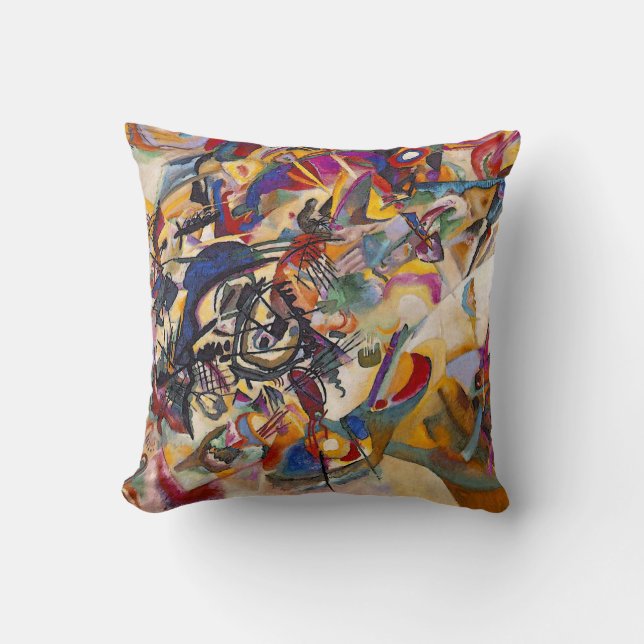Wassily Kandinsky - Composition 7 Abstract Art Cushion (Front)