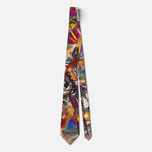 Wassily Kandinsky - Composition 7 Abstract Art Tie (Front)