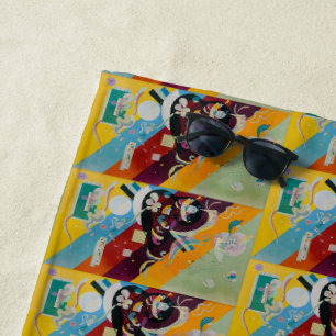 Wassily Kandinsky Composition 9 Abstract Painting Beach Towel
