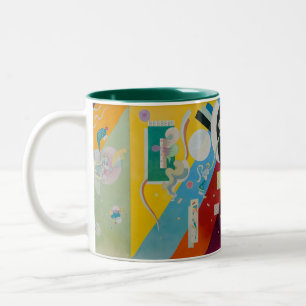 Wassily Kandinsky Composition 9 Abstract Painting Two-Tone Coffee Mug