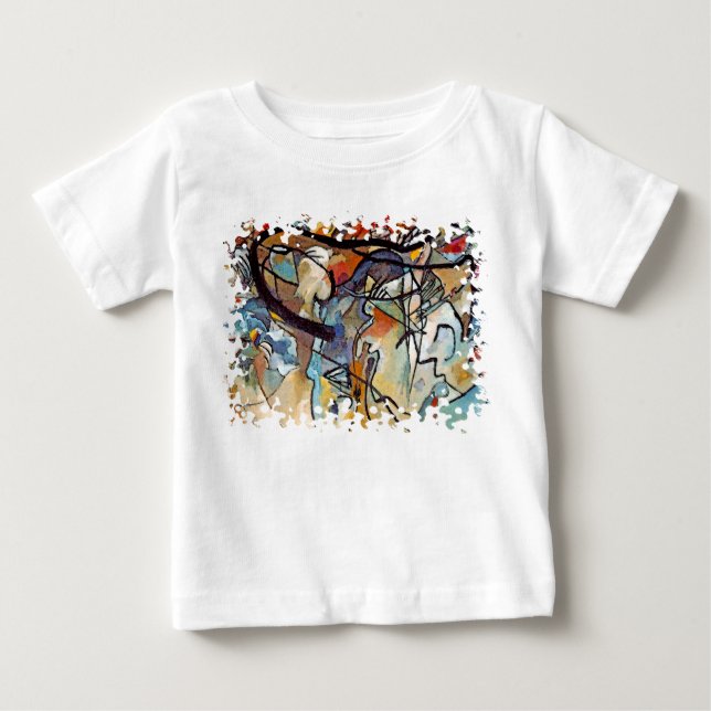 Wassily Kandinsky - Composition Five Abstract Art Baby T-Shirt (Front)