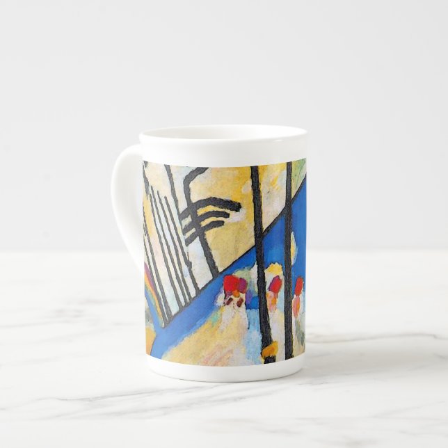 Wassily Kandinsky Composition Four - Abstract Art Bone China Mug (Front Left)