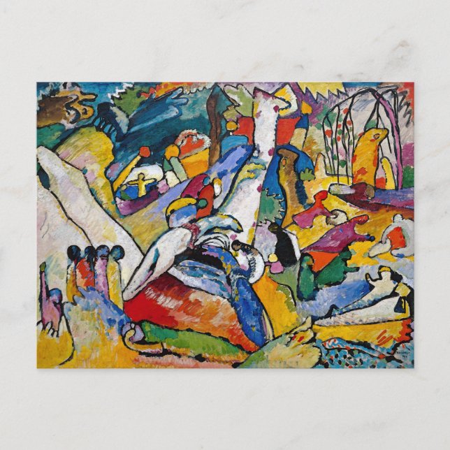 Wassily Kandinsky - Composition II Abstract Art Postcard (Front)