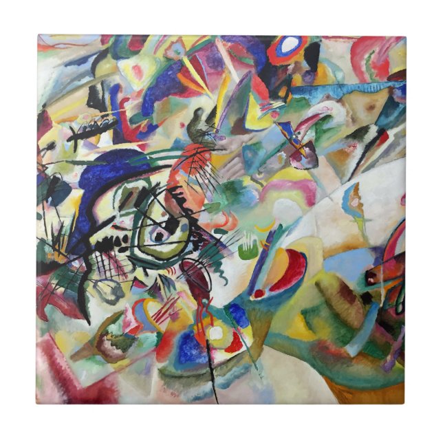 WASSILY KANDINSKY - Composition VII 1913 Ceramic Tile (Front)