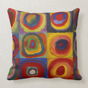 Wassily Kandinsky-Farbstudie Quadrate Cushion
