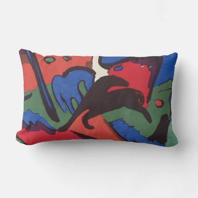 Wassily Kandinsky Franz Marc Blue Rider Lumbar Cushion (Front)