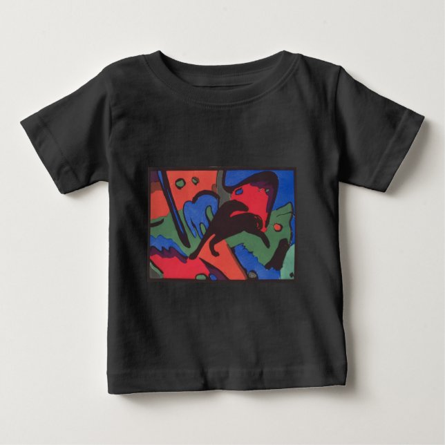 Wassily Kandinsky Franz Marc Blue Rider Painting Baby T-Shirt (Front)