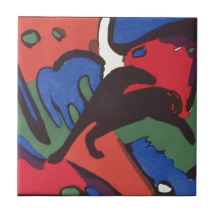 Wassily Kandinsky Franz Marc Blue Rider Painting Ceramic Tile