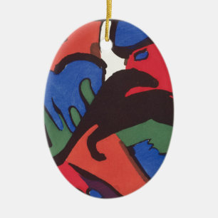 Wassily Kandinsky Franz Marc Blue Rider Painting Ceramic Tree Decoration