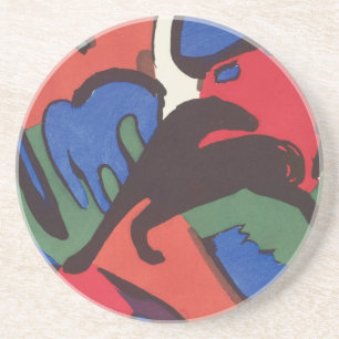 Wassily Kandinsky Franz Marc Blue Rider Painting Coaster