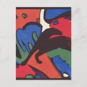 Wassily Kandinsky Franz Marc Blue Rider Painting Postcard