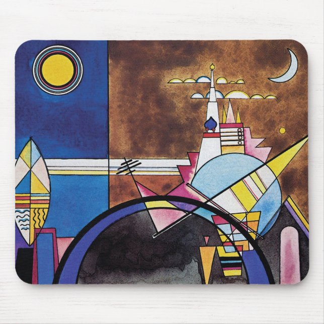 Wassily Kandinsky - Great Gate Of Kiev Abstract Mouse Pad (Front)