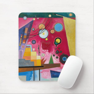 Wassily Kandinsky Heavy Red 1924 Abstract Art Mouse Pad