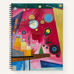 Wassily Kandinsky Heavy Red 1924 Abstract Art Notebook
