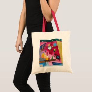 Wassily Kandinsky Heavy Red 1924 Abstract Art Tote Bag