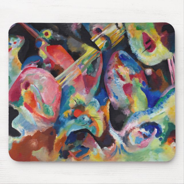 Wassily  Kandinsky Improvisation Flood (1914) Mouse Pad (Front)