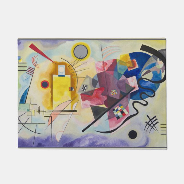 WASSILY KANDINSKY - Jaune Rouge Bleu Doormat (Front)